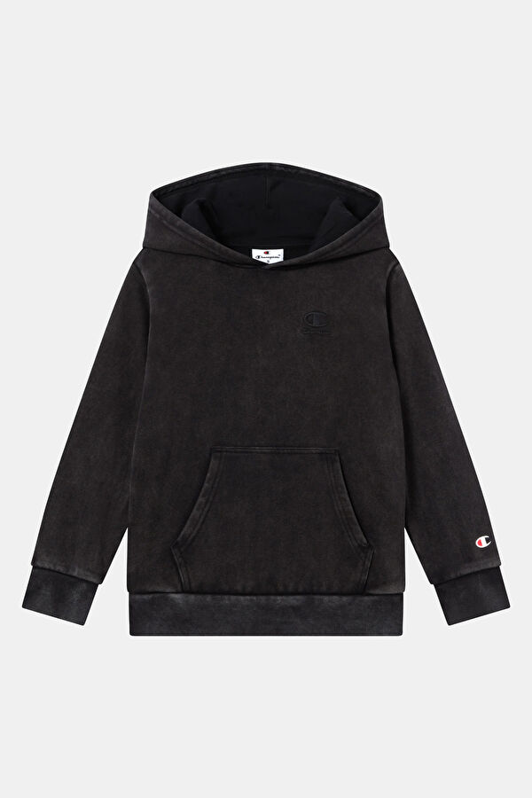Black Hooded Kids Sweatshirt