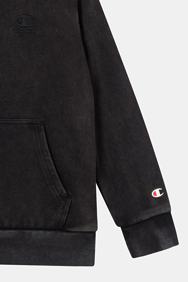 Black Hooded Kids Sweatshirt 2