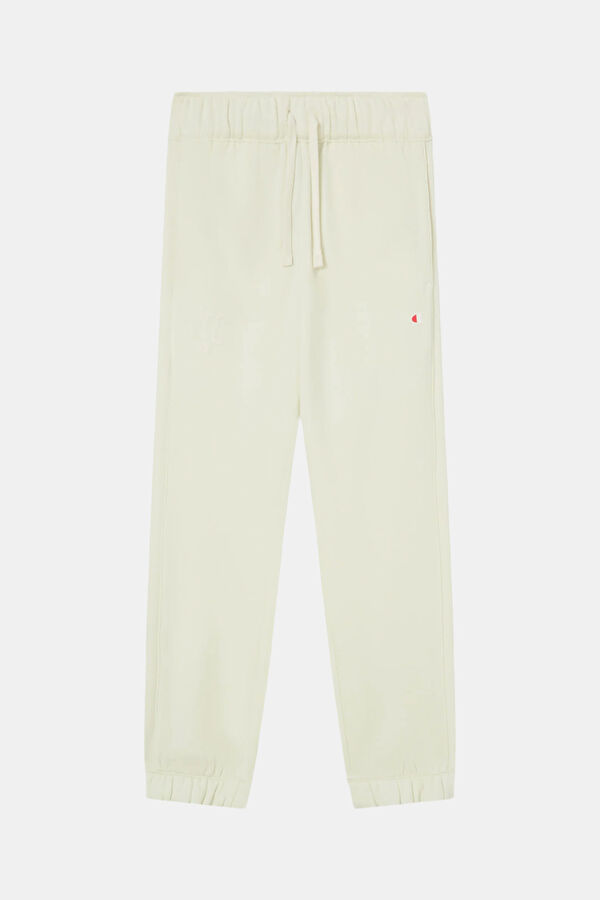 White Straight Leg Kids' Sports Pants
