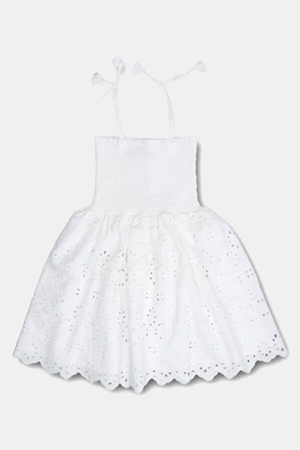 White Mini Kids Dress 2