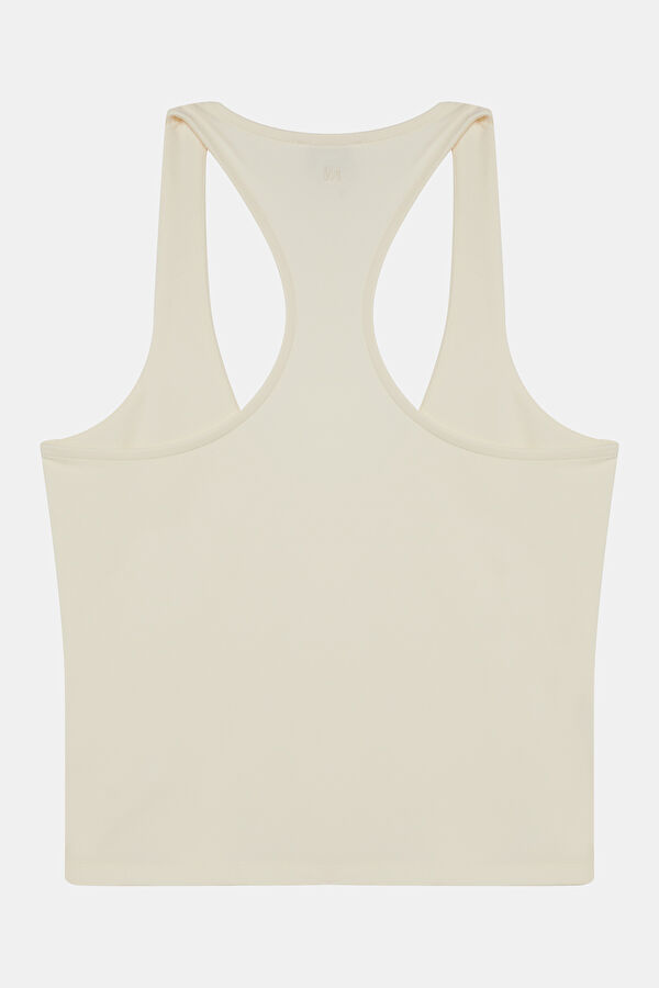 Ecru Sleeveless Women's Blouse 2