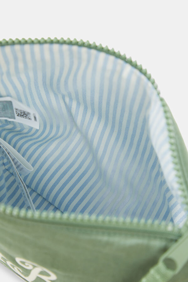Aline Soft Aqua Green Embroidered Linen Bag 5
