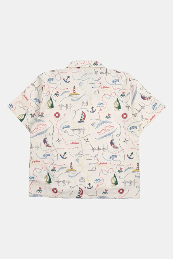 White Object Pattern Kids Shirt 2