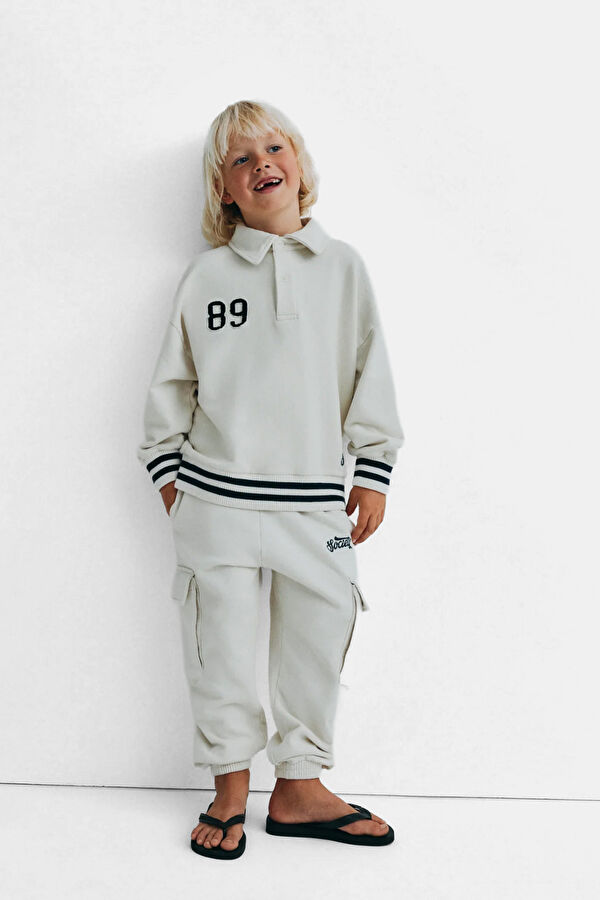 Açık Bej Çocuk Sweatshirt 7