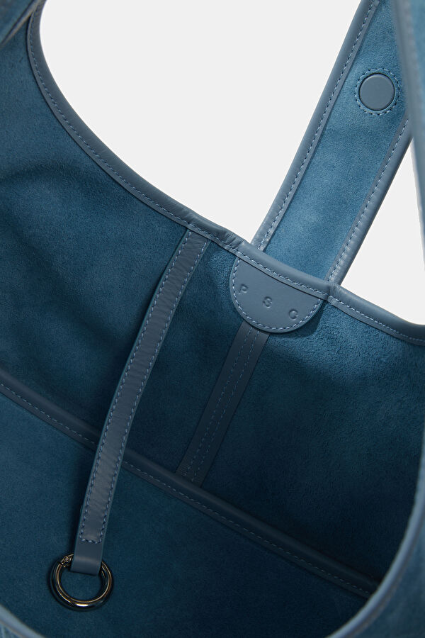 The Luna Blue Leather Bag 5