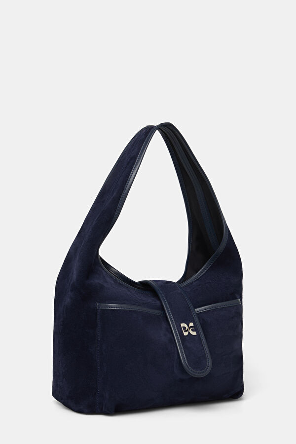 The Astra Navy Leather Bag 2