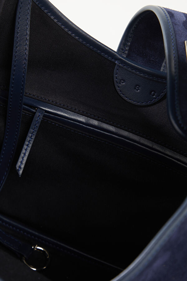 The Astra Navy Leather Bag 5