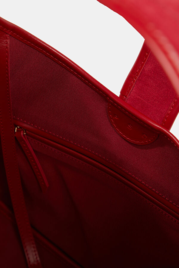 The Astra Red Leather Bag 5