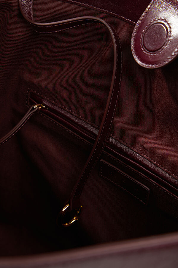 The Soleil Burgundy Leather Bag 6