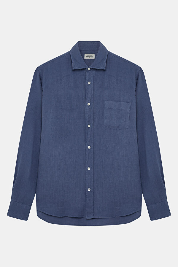 Relax Fit Indigo Men's Shirt
