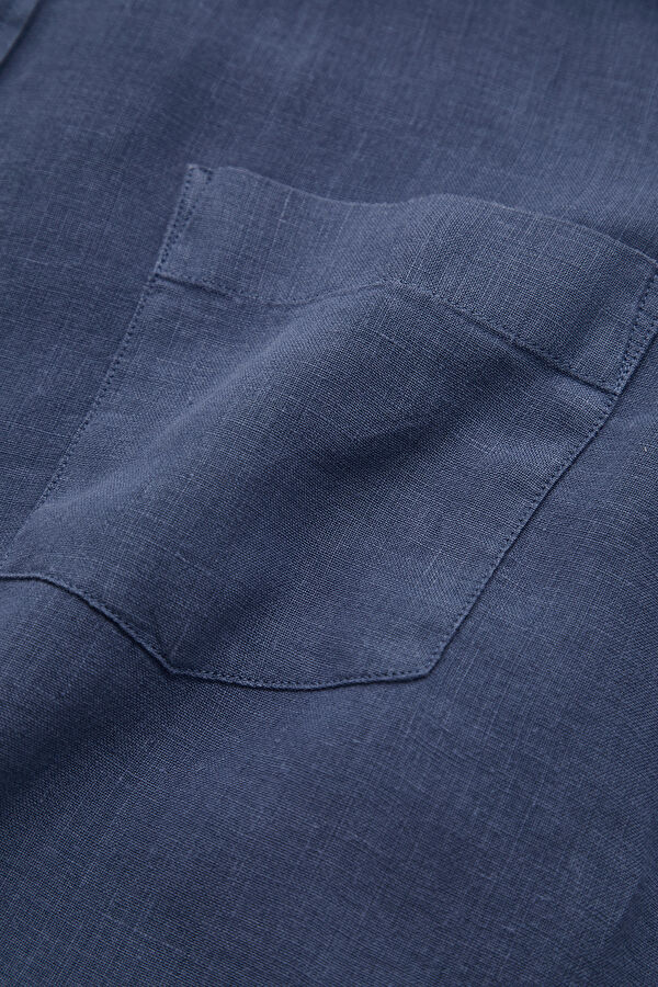 Relax Fit Indigo Men's Shirt 4