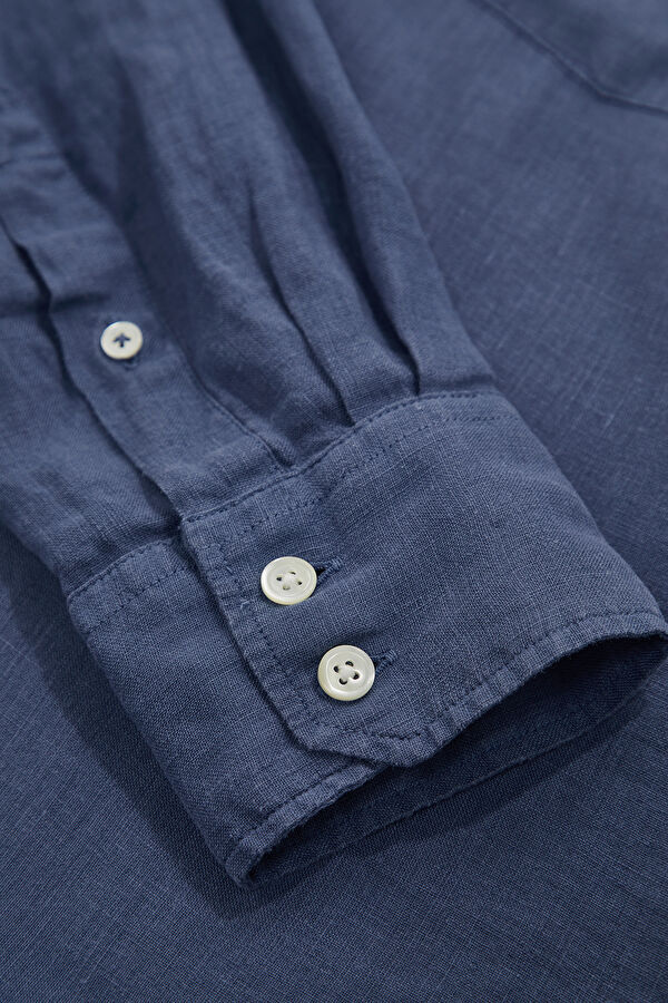 Relax Fit Indigo Men's Shirt 5