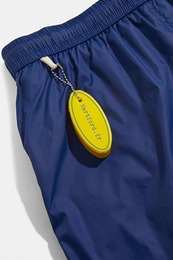 Navy Elastic Waist Men's Swimsuit 6