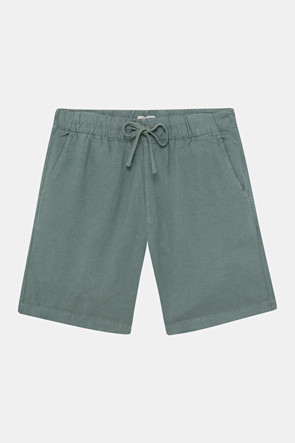 Khaki Linen Men's Shorts