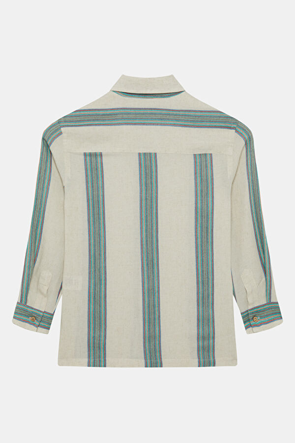 Multicolored Striped Pattern Kids' Shirt 2