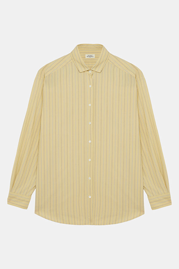 Yellow Striped Patterned Shirt