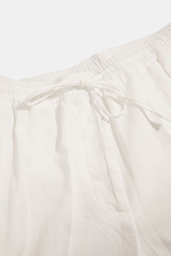 Beyaz Wide Leg Kadın Pantolon 3