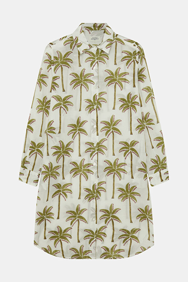 White Patterned Women's Dress