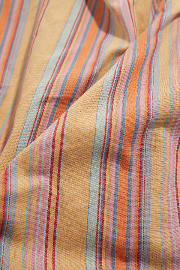 Multicolor Striped Patterned One Shoulder Blouse 4