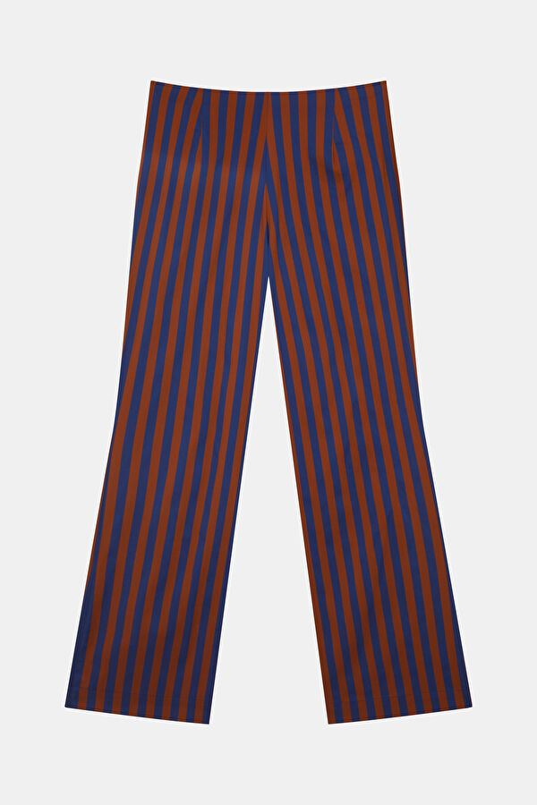 Lacivert Wide Leg Bol Paça Kadın Pantolon 2