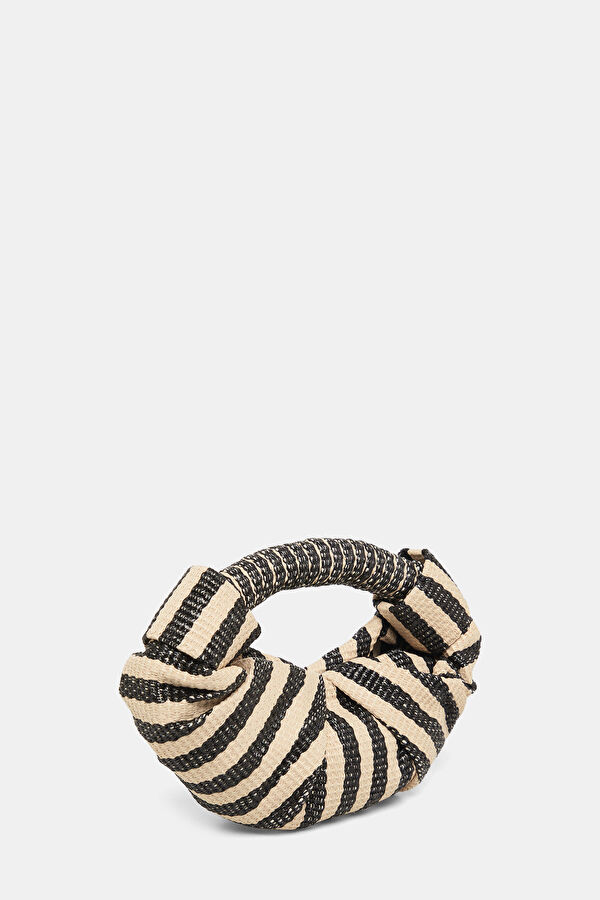 Lopsy Cream Striped Bag 2