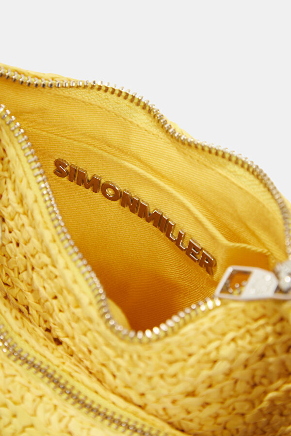 Banana Bunch Wristlet Yellow Raffia Bag 5