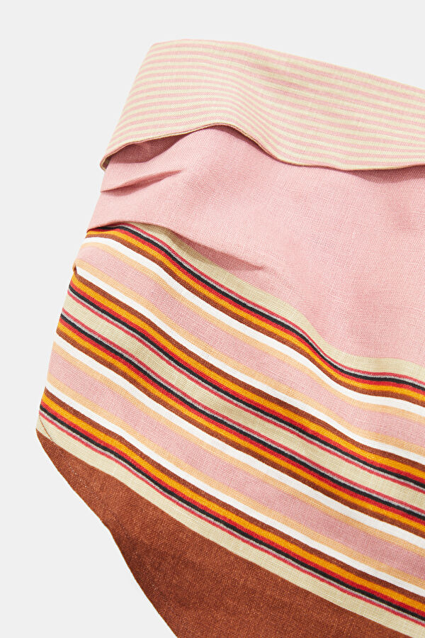 Rose Pink Striped Women's Blouse 6