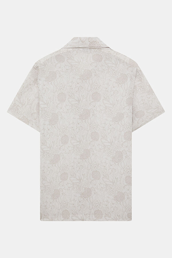 Multicolored Patterned Resort Collar Men's Shirt 2