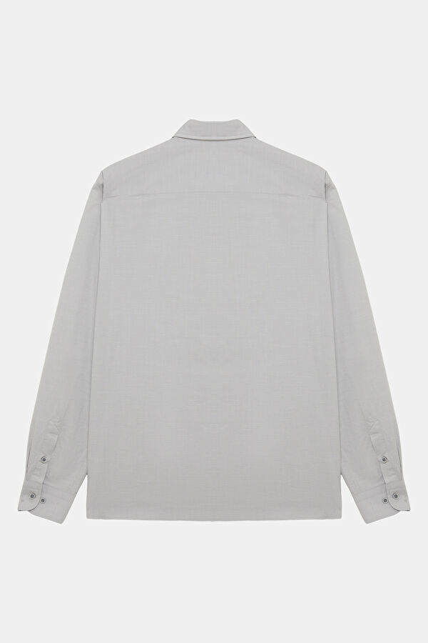 Light Grey Regular Men's Shirt 2