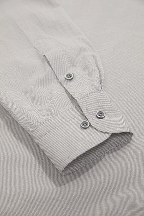 Light Grey Regular Men's Shirt 4