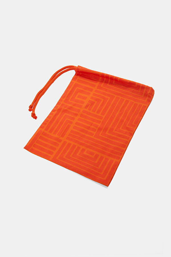 Orange Design Filled Elastic Swimsuit 6