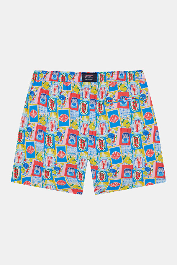 Multicolor Design Filled Elastic Swimsuit 2