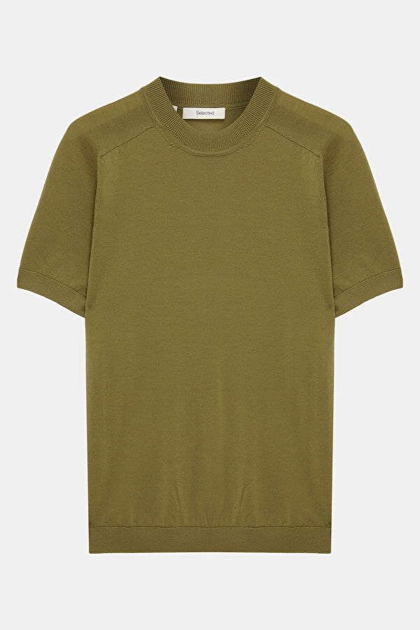 Haki Erkek Triko T-Shirt