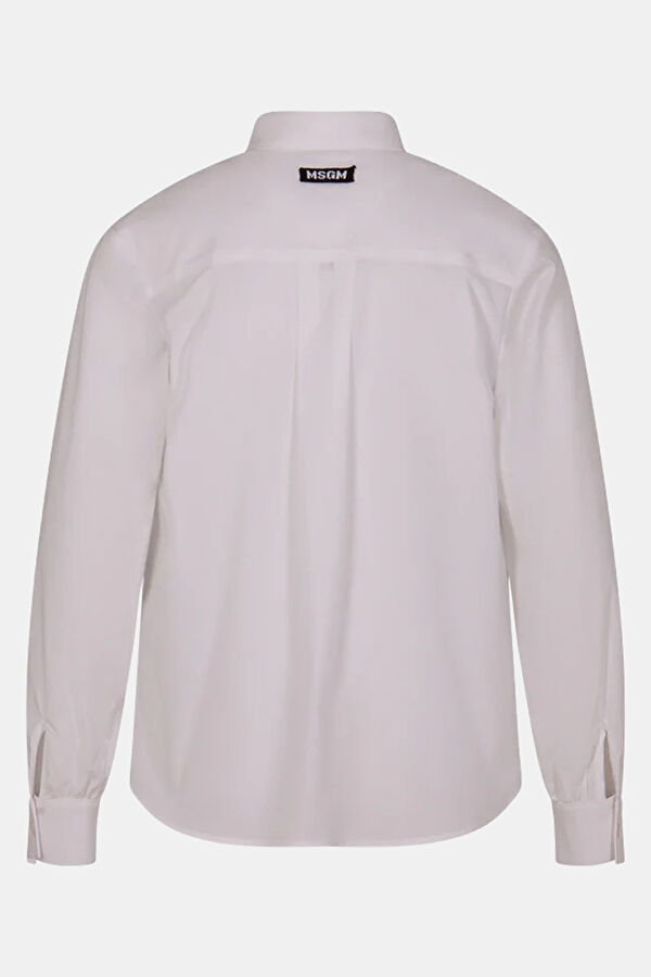 White Patterned Kids Shirt 2