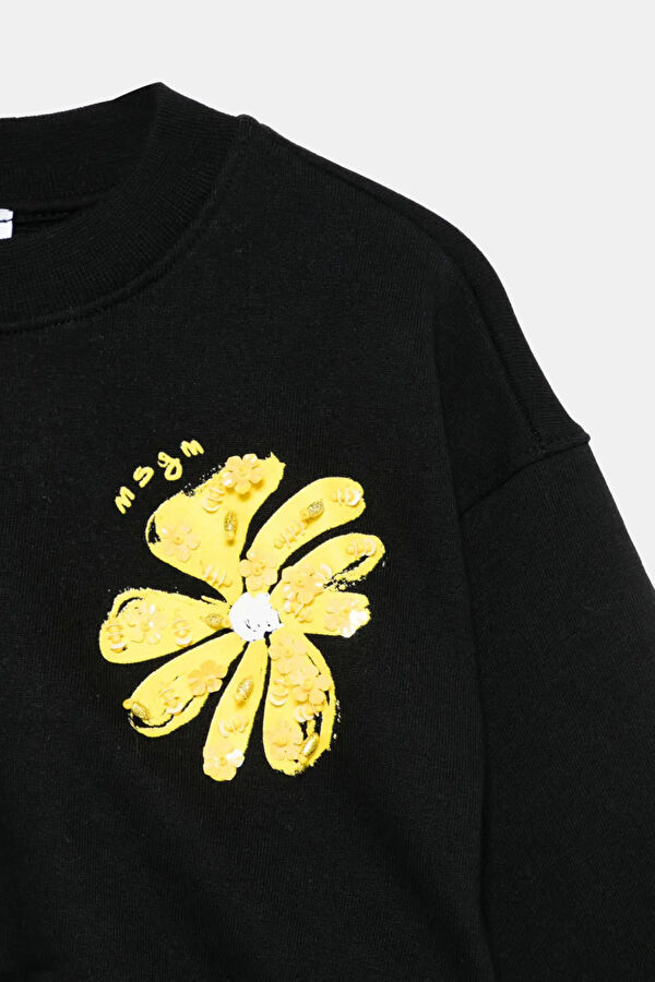 Siyah Kapuşonlu Çocuk Sweatshirt 3
