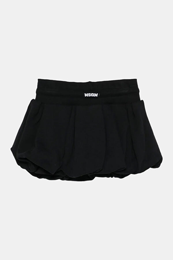 Black Patterned Kids Shorts 2