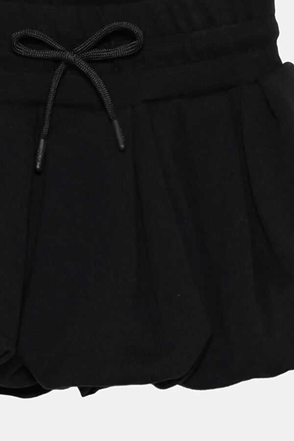 Black Patterned Kids Shorts 3