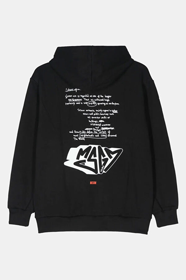 Black Hooded Men's Sweatshirt 2