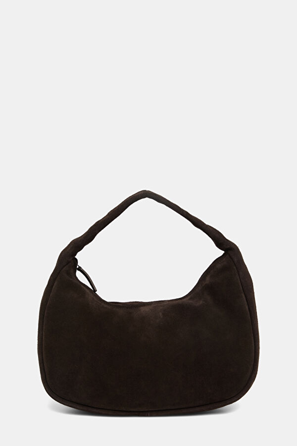 Dark Brown Suede Bag