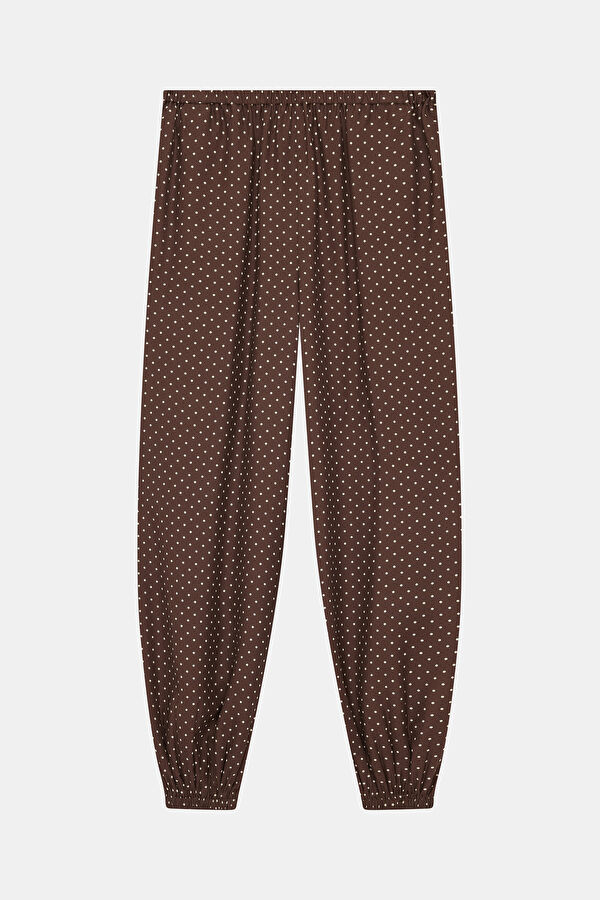 Brown Skinny Fit Tencel Women's Pants 2