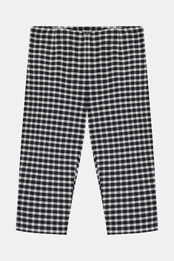 Black Slim Fit Women's Linen Trousers