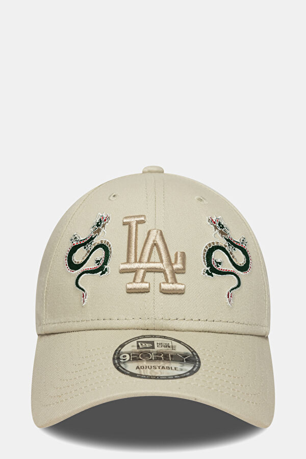 Icon 9FORTY Los Angeles Dodgers Açık Bej Şapka 4