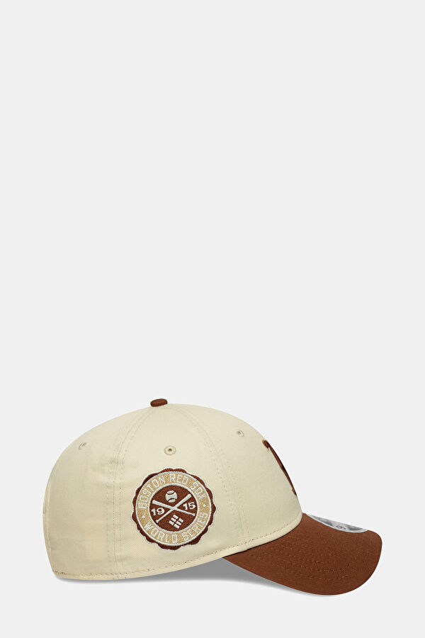 Boston Red Sox World Series Patch 9FORTY Snapback M-Crown Açık Bej Şapka 5