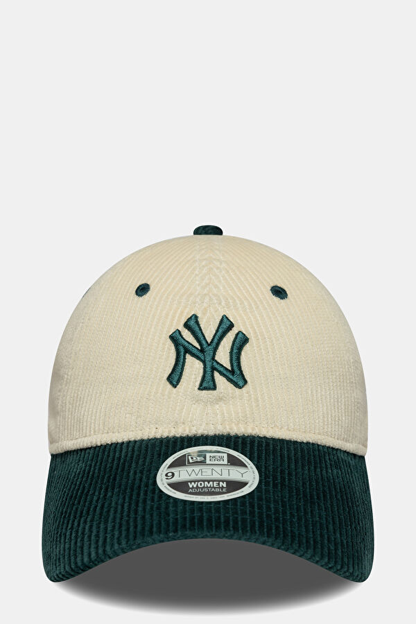 New York Yankees Cord 9TWENTY Adjustable Açık Bej Şapka 4