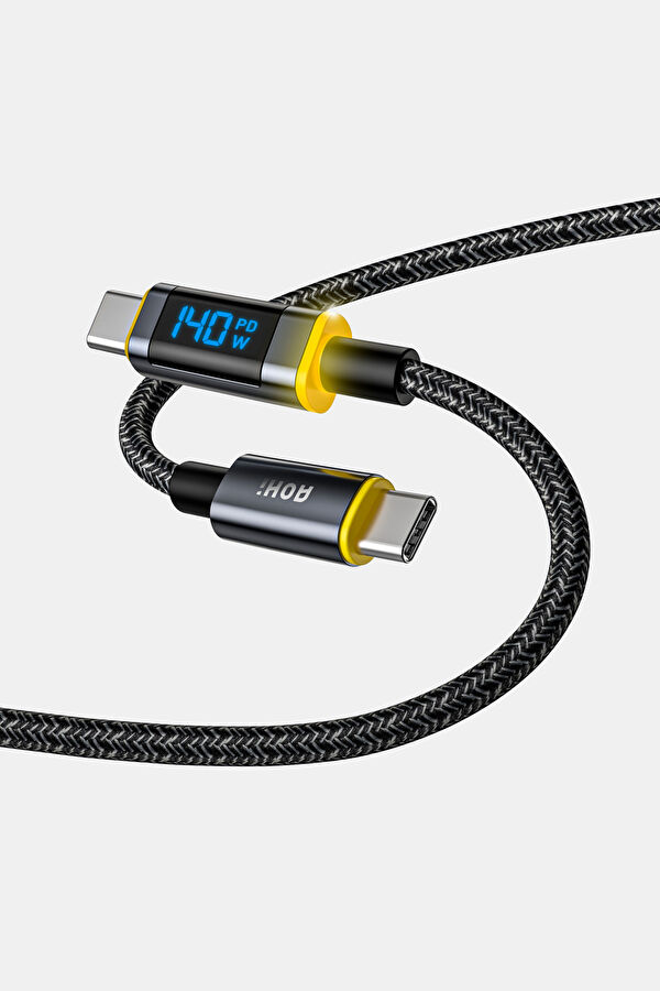 Magline Type-C to Type-C 1.2m 140W LED Display Super Fast Charging/Data Cable 2