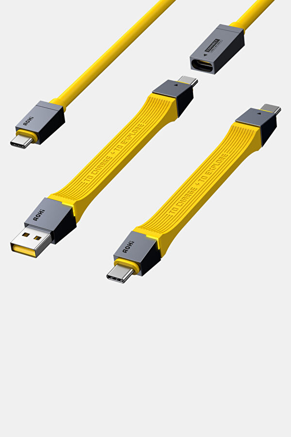 The Future 4-in-1 USB-C to USB-C Modular Extendable 1m Super Fast Charging/Data Cable Kit 3