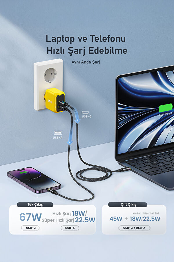 Magcube 2-Port GaN+ 67W Fast Charger 2