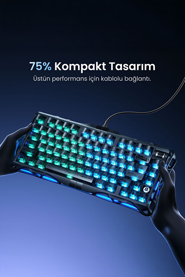 Mercury V75 HE Hall Effect Magnetic Switch Gaming Keyboard with RGB Lighting 2