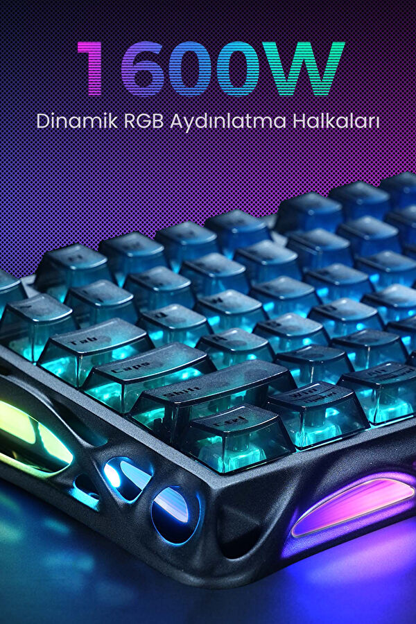 Mercury V75 HE Hall Effect Magnetic Switch Gaming Keyboard with RGB Lighting 4