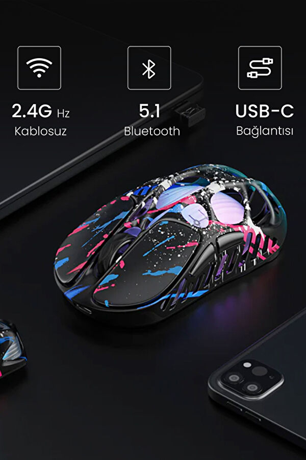 Mercury XPro RGB 32K DPI Optical Gaming Mouse + 8K Dongle 2